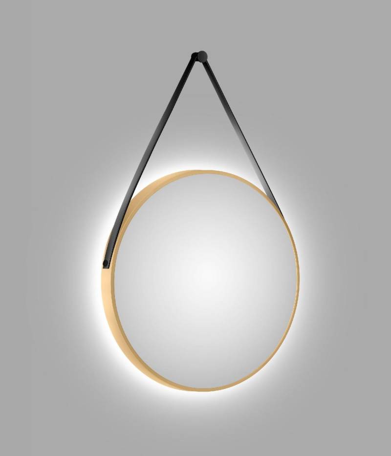 DSK LED Lichtspiegel Silver Barbier Ø80 cm, gold von DSK