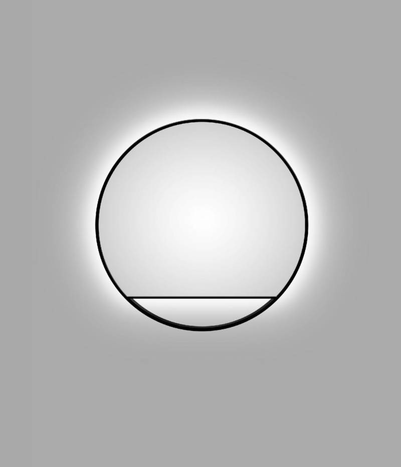 DSK LED Lichtspiegel Silver Cosmos Ø80 cm, schwarz von DSK