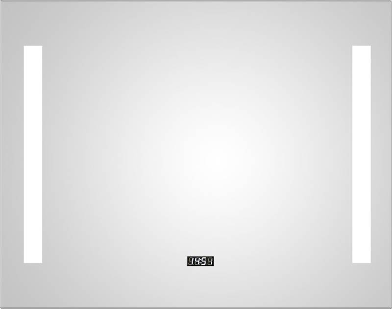 DSK LED Lichtspiegel Silver Time 80x60 cm von DSK