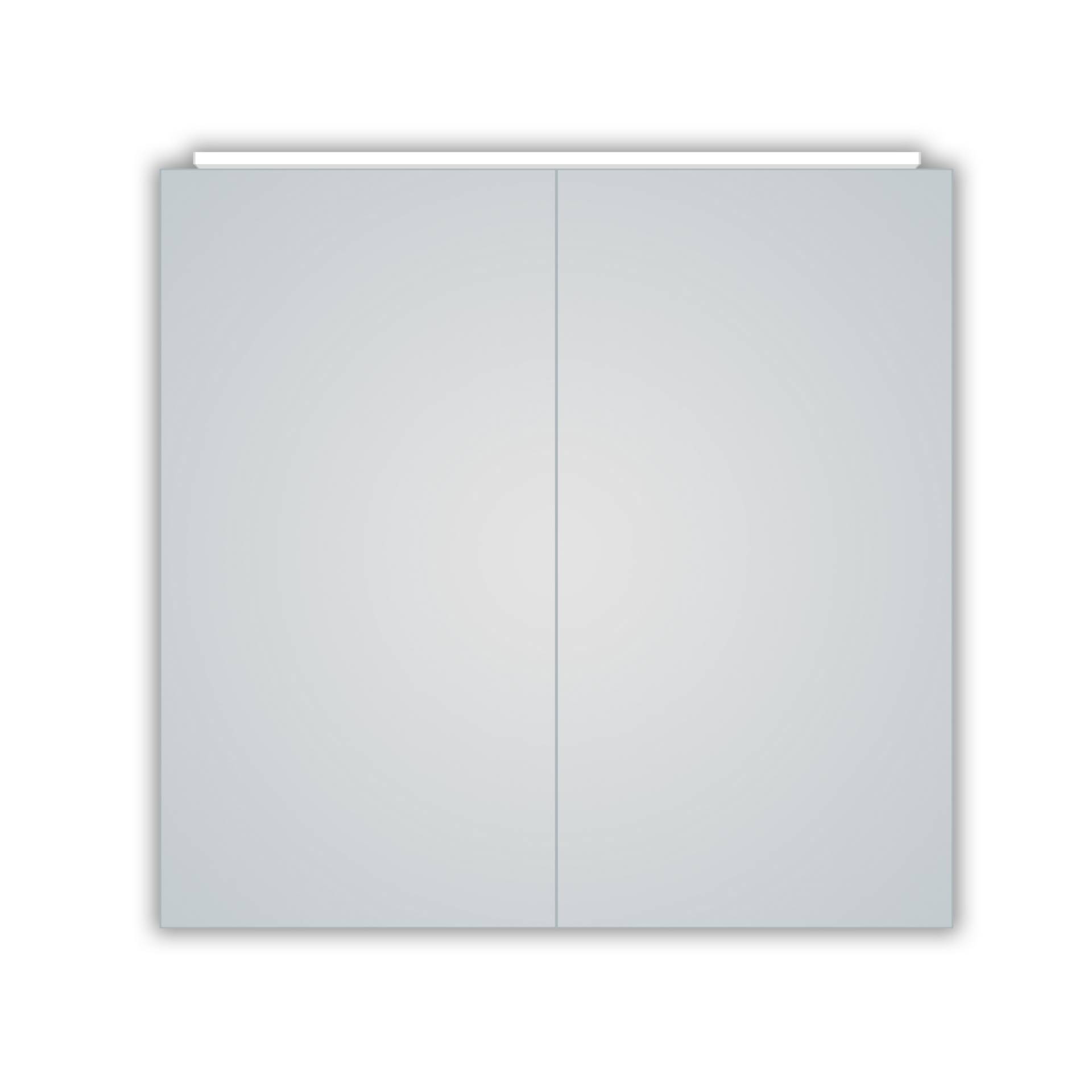 DSK LED-Spiegelschrank 'Aluminio Vegas' 70 x 50 x 13,1 cm silber von DSK