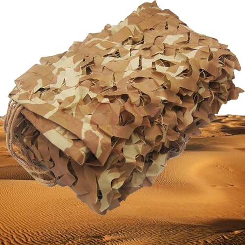 DSKJHI Tarnnetz Sand 1m/1.5m Bulk-Roll Tarnung Net Beige Garten Sichtschutz, Jagd Camouflage Netz Für Fotografie Bar Party Dekoration(1.5x4) von DSKJHI