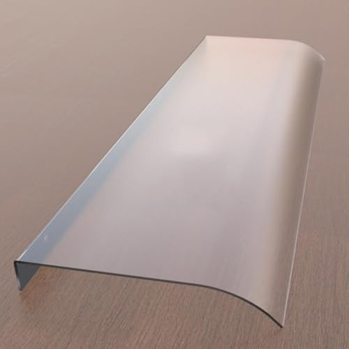 Pultvordach Vordach für Haustür 40-500CM Überdachung Haustürvordach für Tür und Fenster, Sonnenschutz Regenschutz Polycarbonat(Frosted,W95xD45cm) von DSKJHI