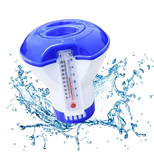 Pool Dosierschwimmer, Pool Dosierschwimmer Mit Thermometer, Pool ZubehöR, Dosierschwimmer Whirlpool Klein, Chlordosierer Einstellbar Mit Thermometer FüR AußEnbereich, Schwimmbad, Spa, Whirlpool (A) Pool Dosierschwimmer, Pool Dosierschwimmer Mit Thermometer, Pool ZubehöR, Dosierschwimmer Whirlpool Klein, Chlordosierer Einstellbar Mit Thermometer FüR AußEnbereich, Schwimmbad, Spa, Whirlpool (A) von DSLIHA
