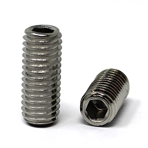 Gewindestift mit Kegelkuppe und Innensechskant (ISK) nach DIN 913 / ISO 4026, Edelstahl A2 V2A, Madenschraube (25 Stück, M5x16 mm) von DSM-Verbindungstechnik