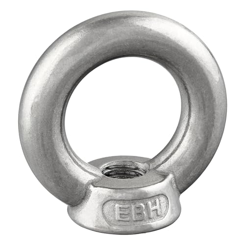 Ringmutter ähnl. DIN 582, gegossen + poliert | rostfreier Edelstahl A2/V2A | Ösenmutter | Augenmutter (M16, 8 Stück) von DSM-Verbindungstechnik