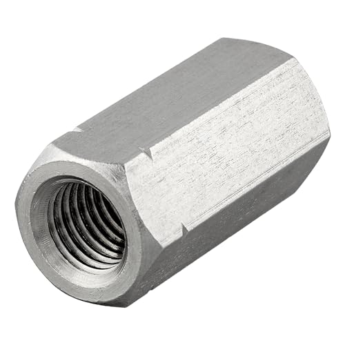 Sechskantmuffen mit Innengewinde | Edelstahl A2 / V2A | Gewindemuffen | Verbindungsmuffen | Distanzmuttern | Langmutter (M8 x 35 mm, 2 Stück) von DSM-Verbindungstechnik