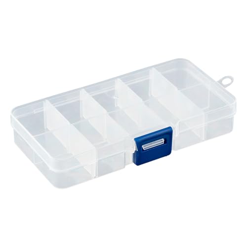 Sortierbox mit 10 verstellbaren Fächern aus Kunststoff | Aufbewahrungsbox Organizer Sortimentskasten Perlenbox - 1 Stück Sortierbox mit 10 verstellbaren Fächern aus Kunststoff | Aufbewahrungsbox Organizer Sortimentskasten Perlenbox - 1 Stück von DSM-Verbindungstechnik