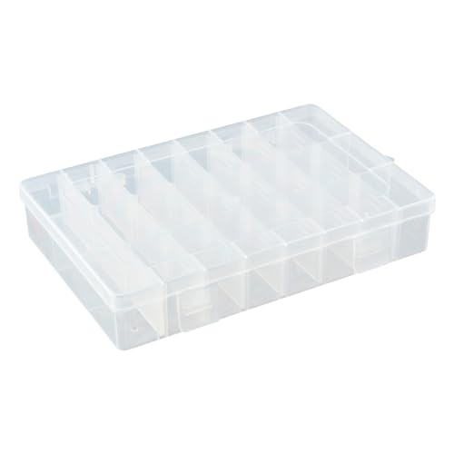 Sortierbox mit 24 verstellbaren Fächern aus Kunststoff | Aufbewahrungsbox Organizer Sortimentskasten Perlenbox - 1 Stück Sortierbox mit 24 verstellbaren Fächern aus Kunststoff | Aufbewahrungsbox Organizer Sortimentskasten Perlenbox - 1 Stück von DSM-Verbindungstechnik