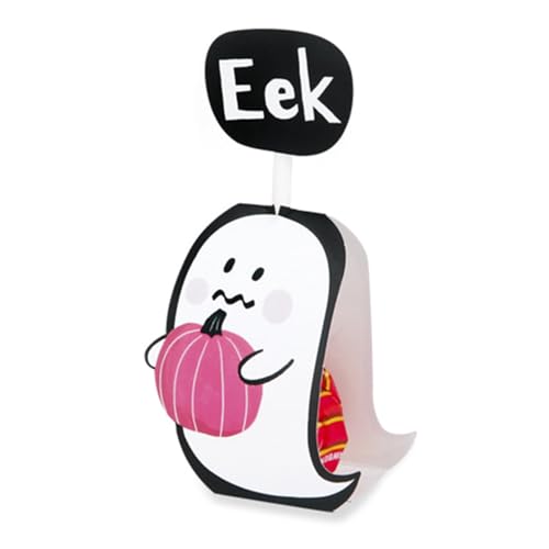 Halloween Lutscher Papierkarten, niedliche gruselige kreative DIY Lutscher Dekoration Karten, Geist Kürbis DIY Zuckerkarte Süßigkeiten, Halloween Dekor Verpackung für Party Supplies (40 Stück) von DSOPV