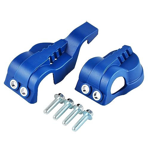 DSOUWEH 2 paket/los Neuartige Und Modische Motorrad Gabel Schuhe Abdeckung Kunststoff Einfache Bedienung Schutz Für Gabel Schuhe, Blau von DSOUWEH