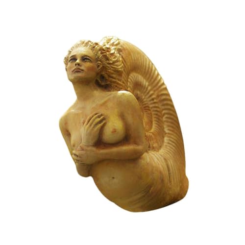 DSOUWEH Meerjungfrau Skulptur Dekor Vintage stilvolle Moderne dekorative Wohnzimmer Büro Desktop Club Party Statue Ornament von DSOUWEH