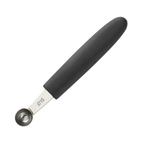 DSOUWEH Praktischer und zuverlässiger Eisportionierer aus Edelstahl. Leicht zu reinigende Eisportionierer aus Edelstahl. Multifunktional, 15 mm rund von DSOUWEH