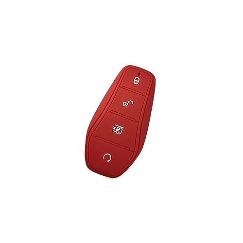 DSOUWEH Silikon Autoschlüsselhülle für BYD Atto 3, stilvoll und langlebig, Rot, 9 x 5 cm von DSOUWEH