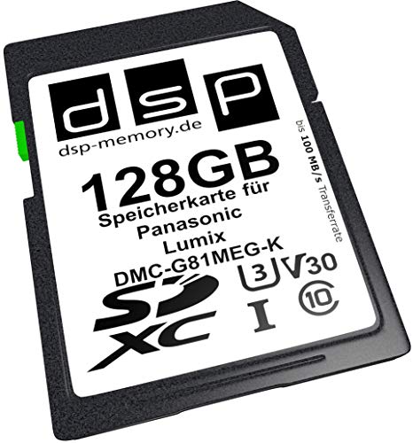 DSP Memory 128GB Professional V30 Speicherkarte für Panasonic Lumix DMC-G81MEG-K Digitalkamera von DSP Memory