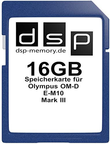 16GB Speicherkarte für Olympus OM-D E-M10 Mark III Digitalkamera von DSP Memory