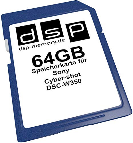 64GB Speicherkarte für Sony Cyber-Shot DSC-W350 von DSP Memory