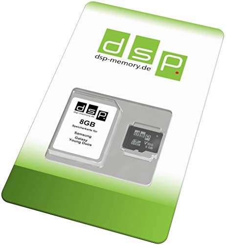 8GB Speicherkarte (Class 10) für Samsung Galaxy Young Duos von DSP Memory