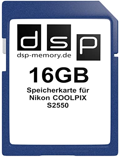 DSP Memory 16GB Speicherkarte für Nikon COOLPIX S2550 von DSP Memory