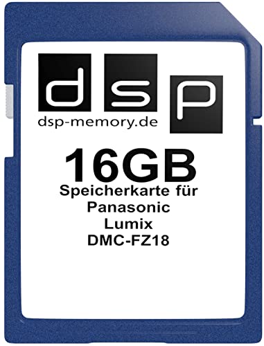DSP Memory 16GB Speicherkarte für Panasonic Lumix DMC-FZ18 von DSP Memory