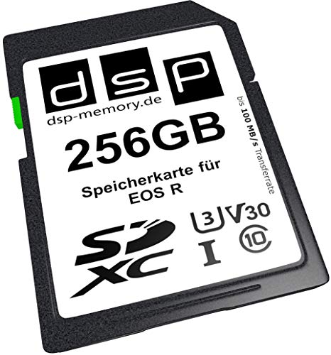 DSP Memory 256GB Professional V30 Speicherkarte für EOS R Digitalkamera von DSP Memory