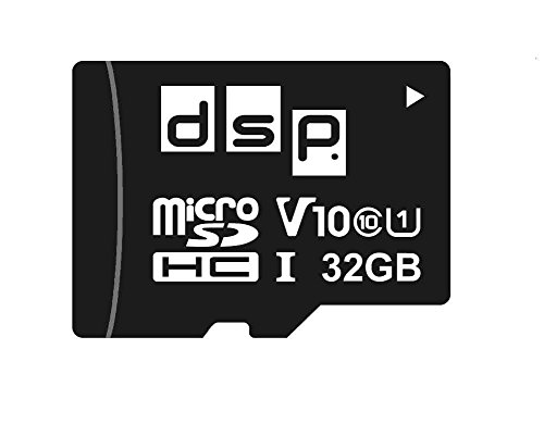 DSP Memory 32GB MicroSD 5.0 SDHC Speicherkarte, C10, U1, V10 + SD-Adapter bis zu 100 MB/Sek von DSP Memory