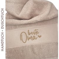 Handtuch Beste Oma/Bester Opa Bestickt Duschtuch Personalisiert Für Und Weihnachtsgeschenk von DSPrintDesigns