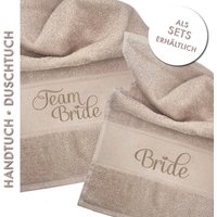 Handtuch Jga/Für Junggesellenabschied Bestickt Personalisiert Team Bride 70x140cm von DSPrintDesigns
