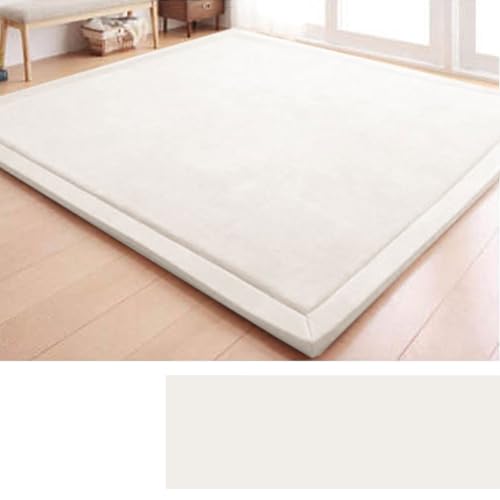 DSSHENGDS Küche Schlafzimmern Schlafsaal, Kinderteppich, Extra Weich Dick Korallensamt-Teppich Groß Kind Krabbelmatte mit Rutschfester Unterseite einfarbige2cm-F- 150 * 180cm von DSSHENGDS
