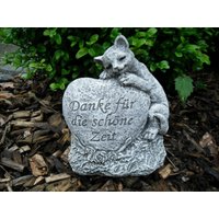 Grabschmuck Katze "Danke Für Die Schöne Zeit" Frostfest Steinguss Deko Grabschmuck Katze "Danke Für Die Schöne Zeit" Frostfest Steinguss Deko von DSSteinfigurenshop