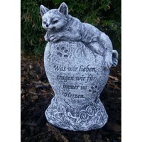 Grabschmuck Katze Haustier Mit Inschrift Frostfest Steinguss Deko Wetterfest Grabschmuck Katze Haustier Mit Inschrift Frostfest Steinguss Deko Wetterfest von DSSteinfigurenshop