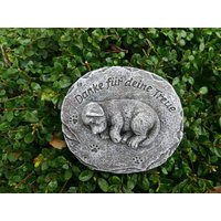 Grabschmuck | Platte Hund "Danke Für Deine Treue" Frostfest Steinguss Tiergrab Grabschmuck | Platte Hund "Danke Für Deine Treue" Frostfest Steinguss Tiergrab von DSSteinfigurenshop