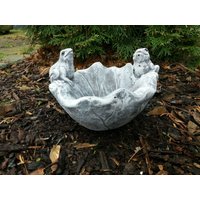 Schöne Vogeltränke Frösche Auf Blatt Steinguss Frostfest Wetterfest Garten Deko Schöne Vogeltränke Frösche Auf Blatt Steinguss Frostfest Wetterfest Garten Deko von DSSteinfigurenshop