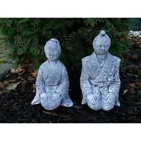 Steinfigur 2-Er Set Samurai Und Geisha Japan Buddha Massiv Steinguss Frostfest Steinfigur 2-Er Set Samurai Und Geisha Japan Buddha Massiv Steinguss Frostfest von DSSteinfigurenshop