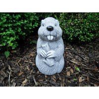 Steinfigur Biber Frostfest Steinguss Garten Deko Nagetier Steinfigur Biber Frostfest Steinguss Garten Deko Nagetier von DSSteinfigurenshop