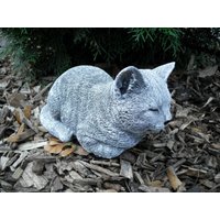 Steinfigur Katze Schlafend Ruhend Frostfest Steinguss Garten Deko Steinfigur Katze Schlafend Ruhend Frostfest Steinguss Garten Deko von DSSteinfigurenshop