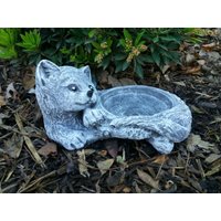 Steinfigur Katzennapf Katze Kitten Frostfest Steinguss Garten Deko Haustier Steinfigur Katzennapf Katze Kitten Frostfest Steinguss Garten Deko Haustier von DSSteinfigurenshop