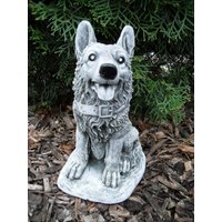 Steinfigur Schöner Schäferhund Steinguss Frostfest Wetterfest Hund Haustier Steinfigur Schöner Schäferhund Steinguss Frostfest Wetterfest Hund Haustier von DSSteinfigurenshop