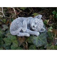 Steinfigur Süße Katze Liegend Frostfest Steinguss Garten Deko Haustier Steinfigur Süße Katze Liegend Frostfest Steinguss Garten Deko Haustier von DSSteinfigurenshop