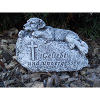 steinfigur Grabschmuck Hund "Geliebt Und Unvergessen" Frostfest Haustier Grab steinfigur Grabschmuck Hund "Geliebt Und Unvergessen" Frostfest Haustier Grab von DSSteinfigurenshop