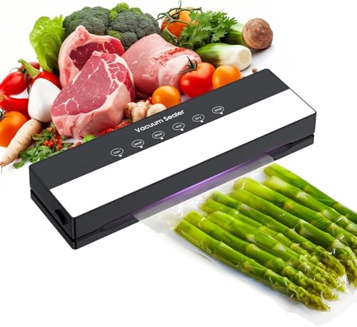 Vakuumiergerät, Vakuumierer 5 in 1 für Sous Vide Kochen und Lebensmittel Bleiben bis zu 7x Länger Frisch, 30 Vakuumbeutel Inklusive-Schwarz Vakuumiergerät, Vakuumierer 5 in 1 für Sous Vide Kochen und Lebensmittel Bleiben bis zu 7x Länger Frisch, 30 Vakuumbeutel Inklusive-Schwarz von DSTELIN
