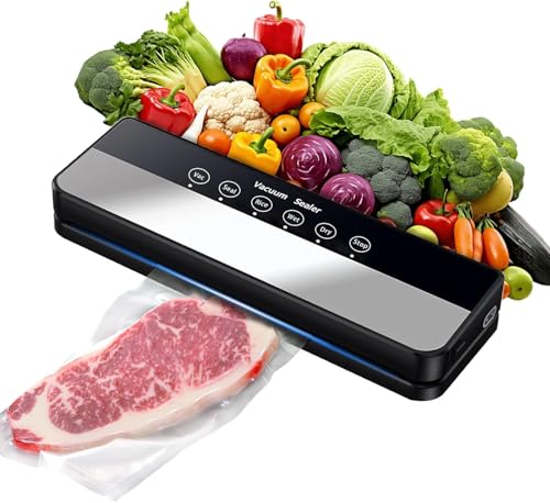 Vakuumiergerät mit starker Saugkraft, 5-in-1-Modi für trockene und feuchte Lebensmittel, Lebensmittel-Vakuumiermaschine, hält Fleisch, Gemüse länger frisch, 30 Vakuumbeutel im Lieferumfang enthalten Vakuumiergerät mit starker Saugkraft, 5-in-1-Modi für trockene und feuchte Lebensmittel, Lebensmittel-Vakuumiermaschine, hält Fleisch, Gemüse länger frisch, 30 Vakuumbeutel im Lieferumfang enthalten von DSTELIN