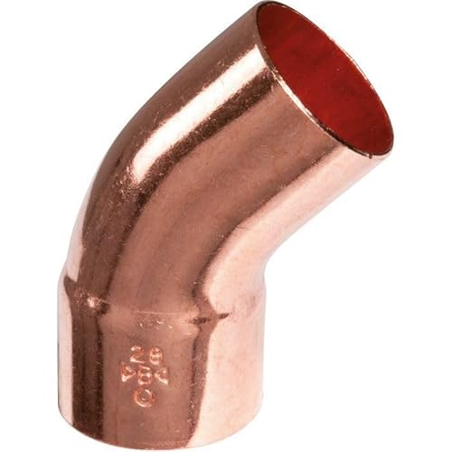 DSTOCK60 - 45° Bogen Kupfer zum Löten MF - Durchmesser 35 mm von DSTOCK60