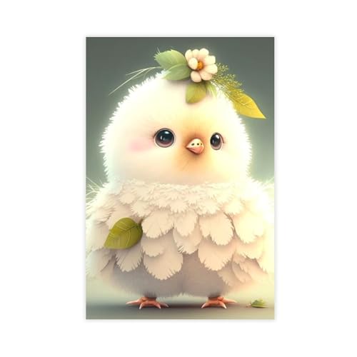 Niedliches Kunstposter mit Vögeln, 4 Leinwand-Poster, Schlafzimmer, Dekoration, Landschaft, Büro, Raumdekoration, Geschenk, 30 x 45 cm Niedliches Kunstposter mit Vögeln, 4 Leinwand-Poster, Schlafzimmer, Dekoration, Landschaft, Büro, Raumdekoration, Geschenk, 30 x 45 cm von DSTRJ