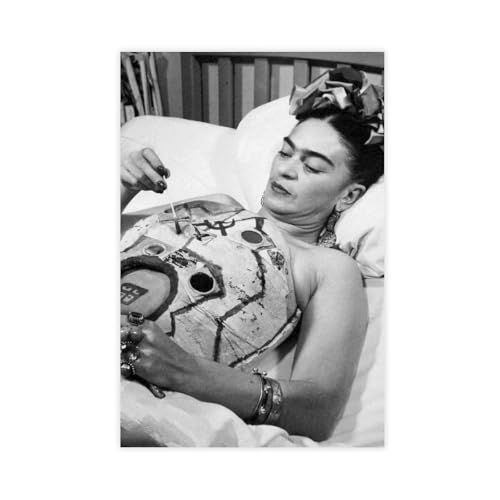 Poster "Frida Kahlo" (2) auf Leinwand, Wandkunst, Dekordruck, Bild, Gemälde für Wohnzimmer, Schlafzimmer, Dekoration, 30 x 45 cm von DSTRJ