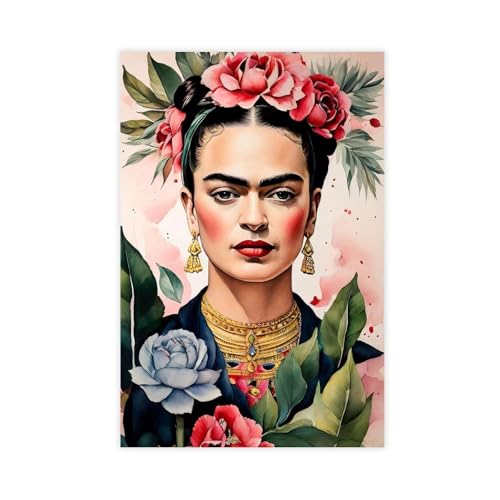 Poster "Frida Kahlo", Leinwandposter, Schlafzimmer, Dekoration, Landschaft, Büro, Raumdekoration, Geschenk, 30 x 45 cm, 6 Stück Poster "Frida Kahlo", Leinwandposter, Schlafzimmer, Dekoration, Landschaft, Büro, Raumdekoration, Geschenk, 30 x 45 cm, 6 Stück von DSTRJ