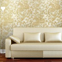 Vliestapete Gold Metallic Strukturierte Wand Rustikal Vintage Damast Wandbehänge in Rollen von DSVinteriors