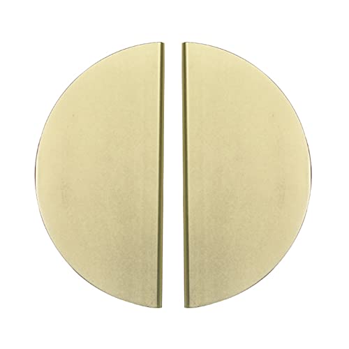 2 Stück Halbkreis Schränkeknöpfe Halbmond Schubladengriff Aluminiumlegierung dekorative Tür Schrankgriff für Schrank,Kleiderschrank,Bücherschrank,Schminktisch (Length 95mm,gold) von DSWZLQDXB