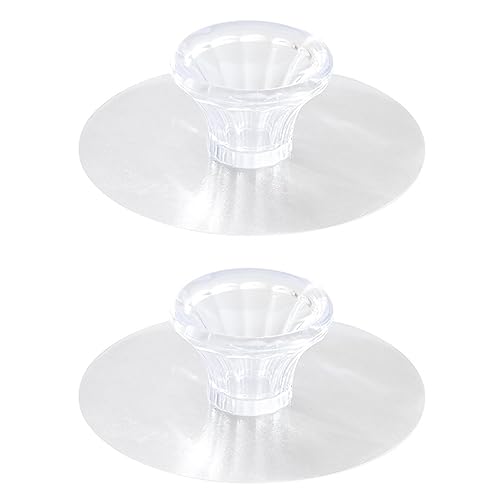 2 Stück PVC Schranktürgriff Multifunktions-Hilfsabzieher Möbelknöpfe Kunststoffgriff Selbstklebender Schrank Kleiderschrank Glasschiebetür Schublade Schiebetürgriff Türklinken (White) von DSWZLQDXB