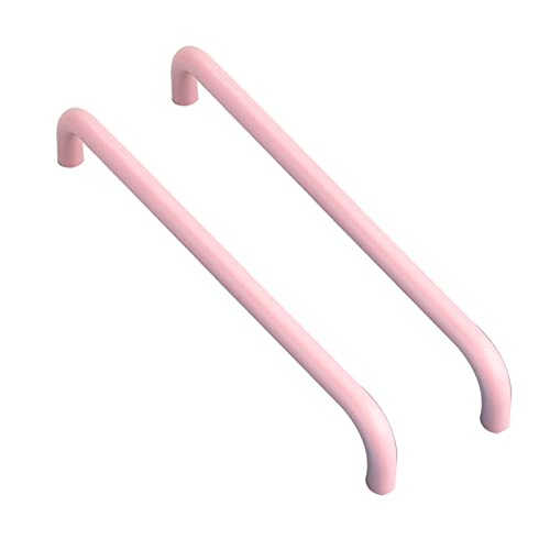 2 Stück Schrankknöpfe Mehrfarbig Türknöpfe für Kinder Bunte Möbelgriffe Aluminiumlegierung SchubladeKnauf für Schränke,Innentüren,Wohnzimmer,U-förmiges Design (Hole distance 160mm,pink) von DSWZLQDXB