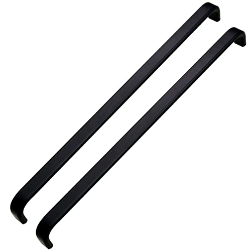 2Pcs Möbelgriffe Aluminiumlegierung Schrankgriffe Schwarz Küchengriffe Türgriffe Türdrücker Möbelknöpfe Türklinken Zieht Griffe Aussentür für Schränke Schuhschränke Schubladen (Length 600mm) von DSWZLQDXB